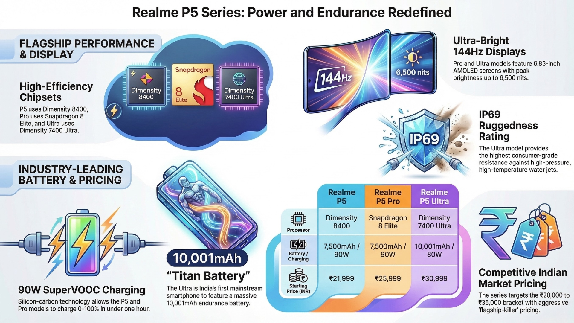 Realme P5 Series Specifications & Price in India